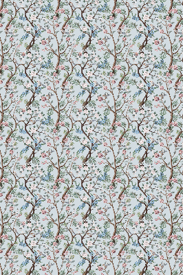 Modern roller blind Flower vines on a light background