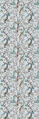 Modern roller blind Flower vines on a light background