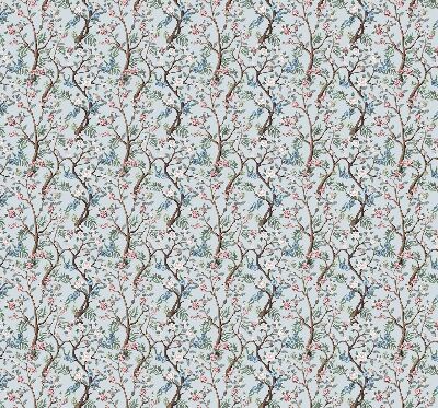 Modern roller blind Flower vines on a light background