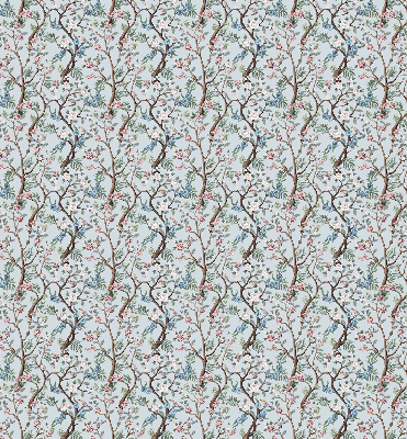 Modern roller blind Flower vines on a light background