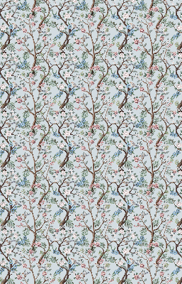 Modern roller blind Flower vines on a light background
