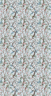Modern roller blind Flower vines on a light background