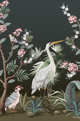 Fabric roller blind Birds by the tree