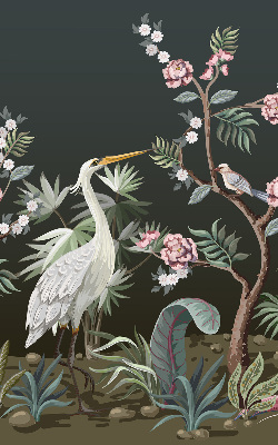 Fabric roller blind Birds by the tree