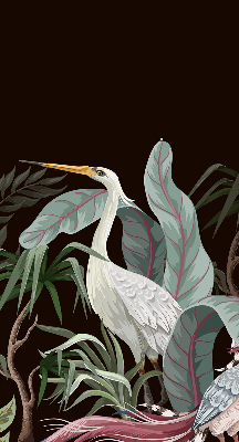 Modern roller blind Birds in the leaves