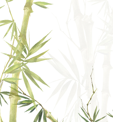 Fabric roller blind bamboo style