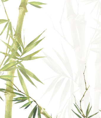Fabric roller blind bamboo style