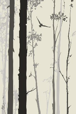 Fabric roller blind Trees
