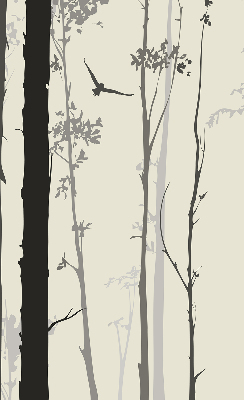 Fabric roller blind Trees