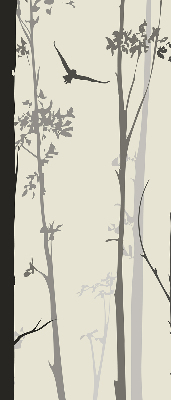 Fabric roller blind Trees