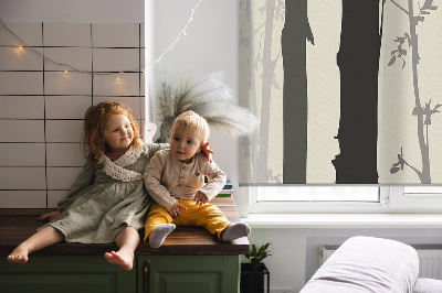 Fabric roller blind Trees