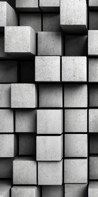 Modern roller blind Stone cubes
