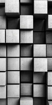 Modern roller blind Stone cubes