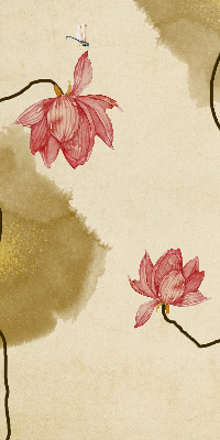 Modern roller blind Flowers