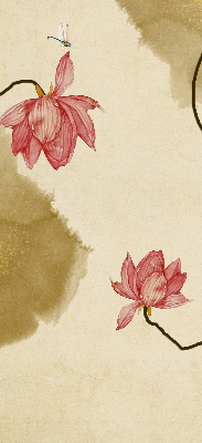 Modern roller blind Flowers