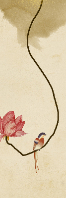 Modern roller blind Flowers