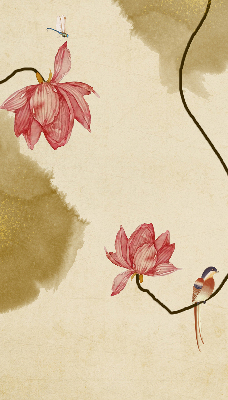 Modern roller blind Flowers