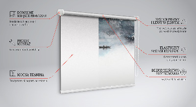 Fabric roller blind Painted Mountains