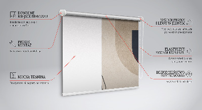 Modern roller blind abstraction design