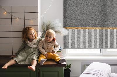 Roller blind for large window Random figures