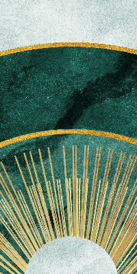 Fabric roller blind A semicircle within a semicircle
