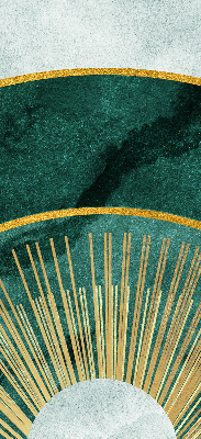 Fabric roller blind A semicircle within a semicircle