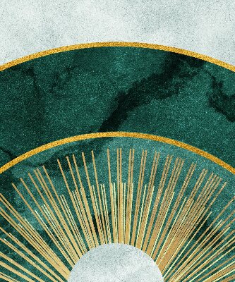 Fabric roller blind A semicircle within a semicircle