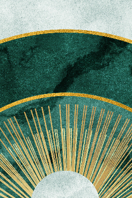 Fabric roller blind A semicircle within a semicircle