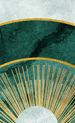 Fabric roller blind A semicircle within a semicircle