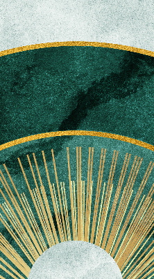 Fabric roller blind A semicircle within a semicircle