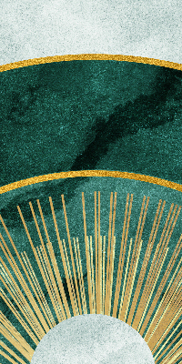 Fabric roller blind A semicircle within a semicircle