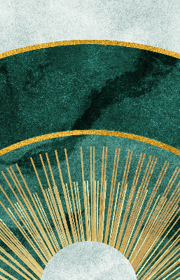 Fabric roller blind A semicircle within a semicircle