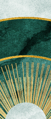 Fabric roller blind A semicircle within a semicircle