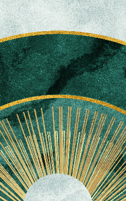 Fabric roller blind A semicircle within a semicircle