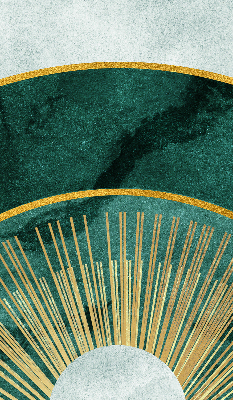 Fabric roller blind A semicircle within a semicircle