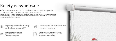 Modern roller blind Cranes in the lilies