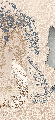 Modern roller blind Vintage birds
