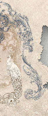 Modern roller blind Vintage birds