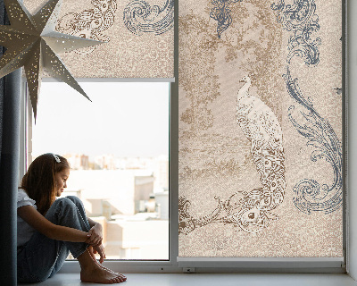 Modern roller blind Vintage birds