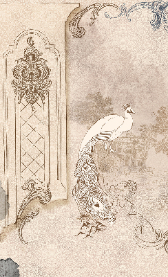 Modern roller blind Vintage birds