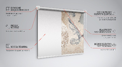 Modern roller blind Vintage birds