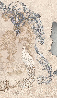 Modern roller blind Vintage birds