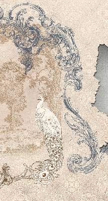 Modern roller blind Vintage birds