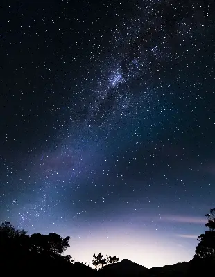 Fabric roller blind starry sky design