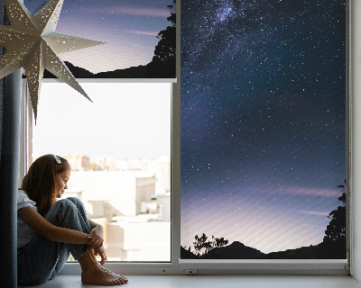 Fabric roller blind Starry sky