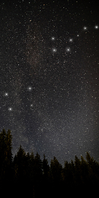 Modern roller blind Stars in the sky