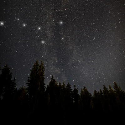 Modern roller blind Stars in the sky