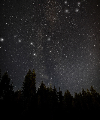 Modern roller blind Stars in the sky