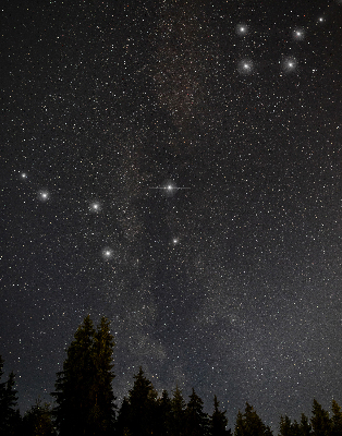 Modern roller blind Stars in the sky