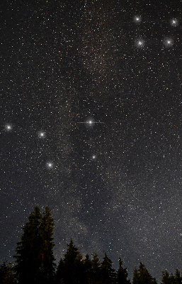 Modern roller blind Stars in the sky